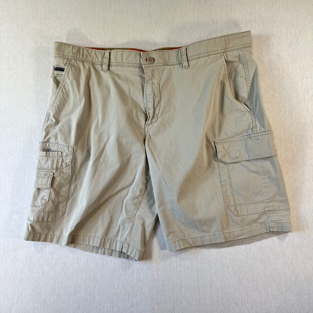 Weatherproof Ripstop Shorts Mens 40 Cargo Stone Beige 10" Inseam W8S123SC